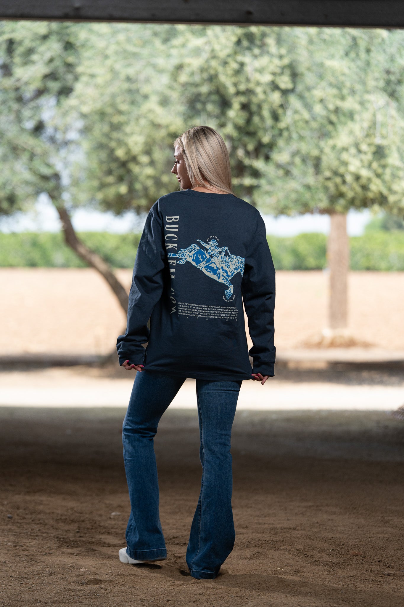 BUCK EM BRONC (Long-Sleeve)