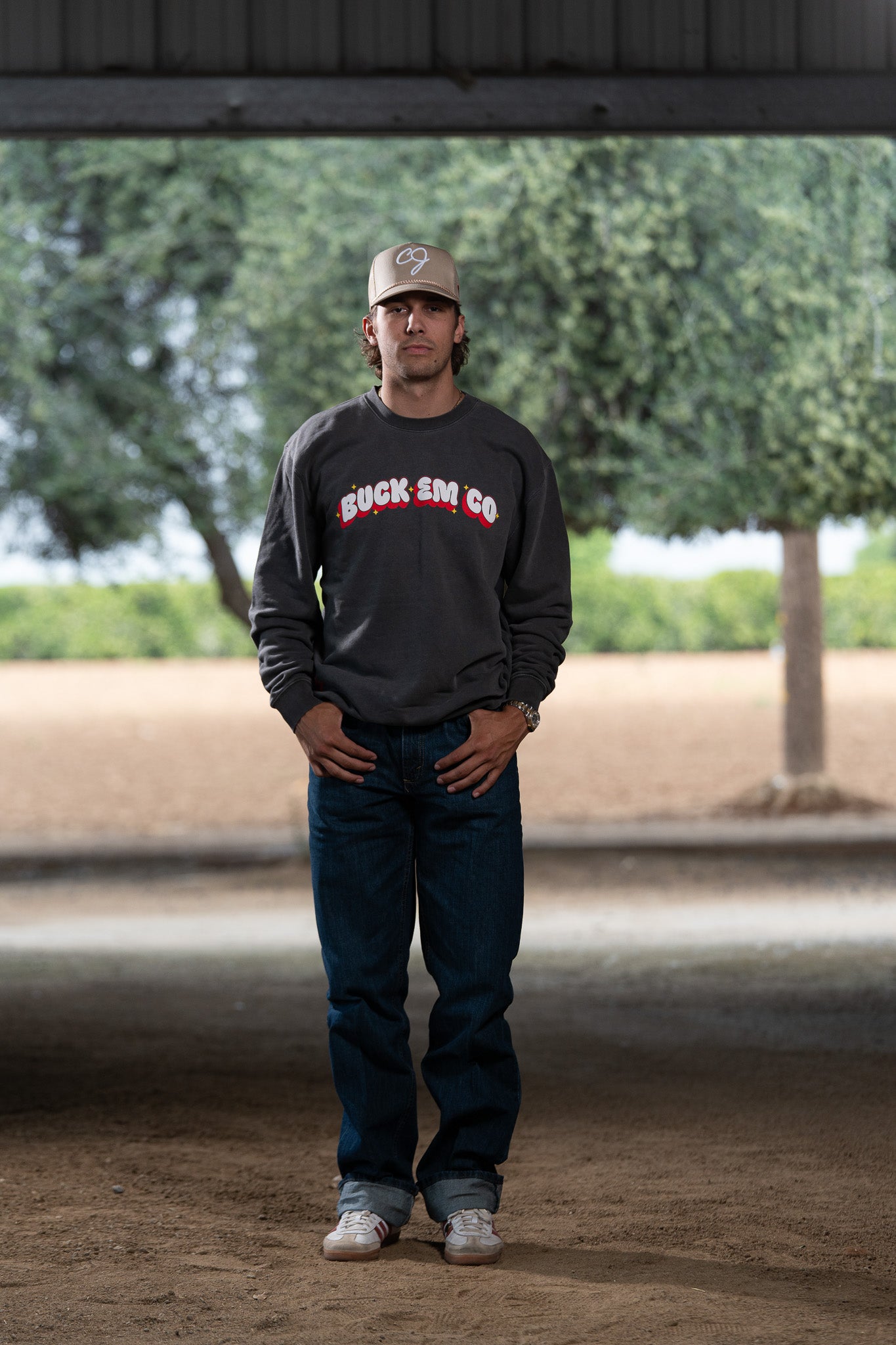 Buck Em Bubble Logo (Faded Crew)
