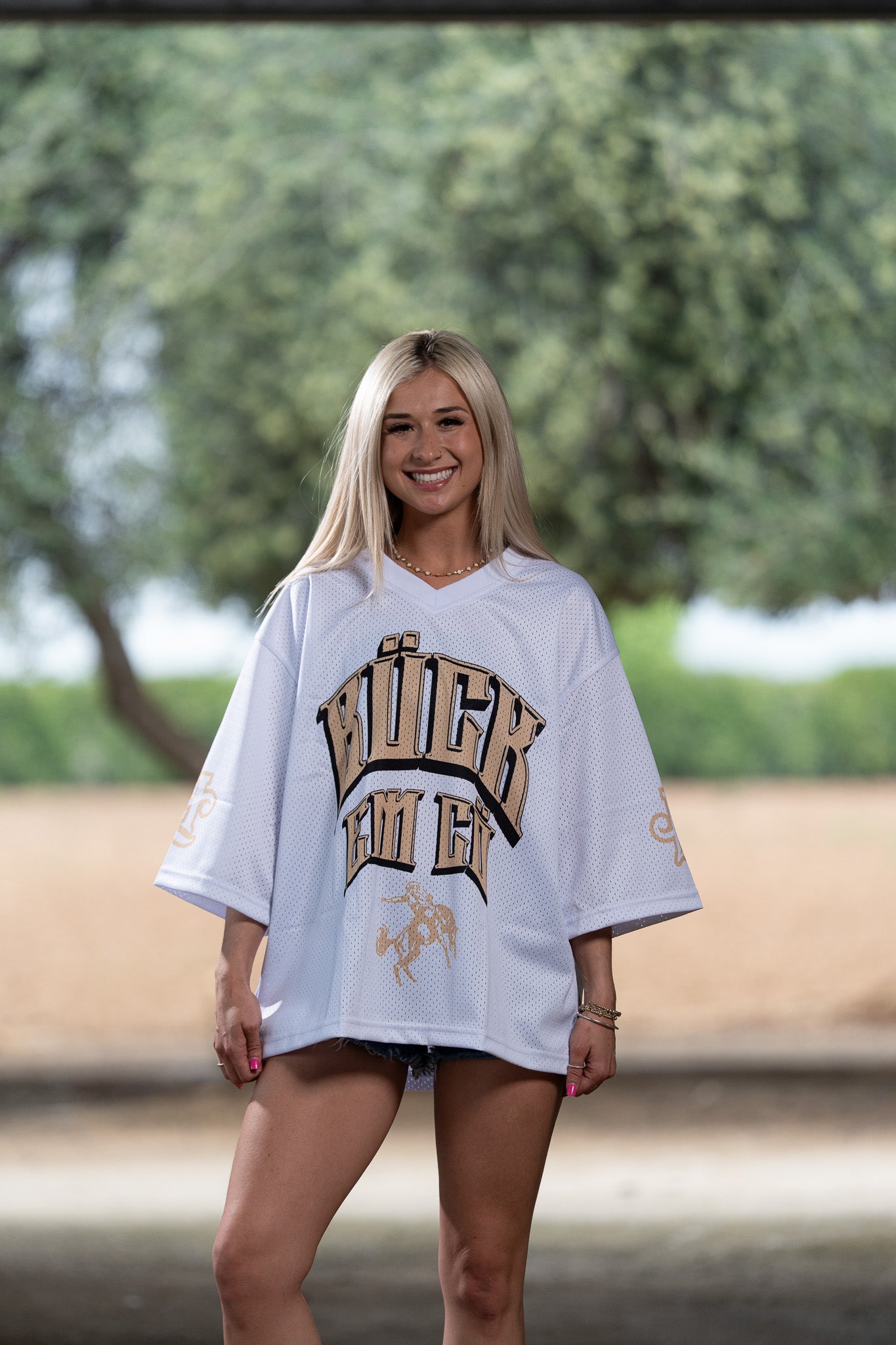 Buck Em Jersey (White)