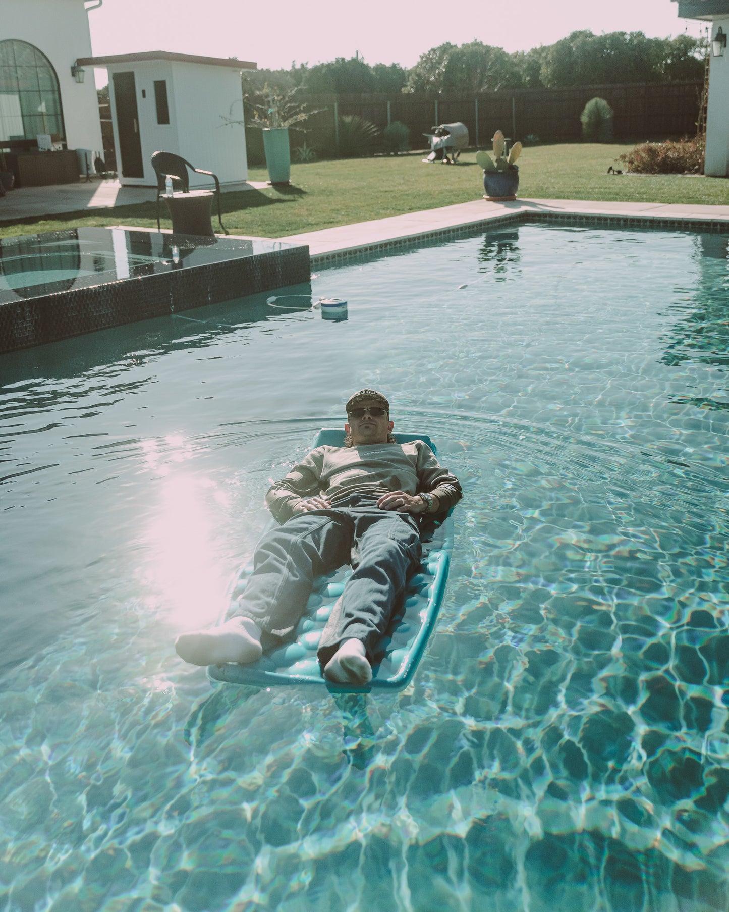 BUCK EM CO CREW (Embroidered - Faded Tan)