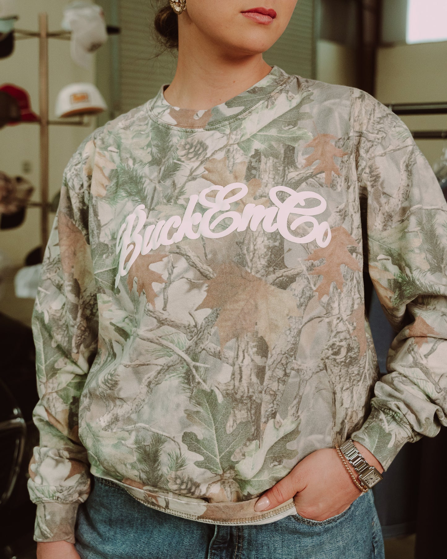 Buck Em Puff - Camo Long Sleeve
