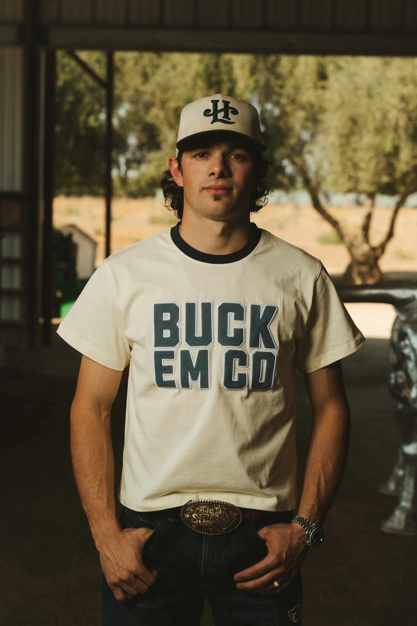 Corduroy Patch Tee (Cropped - Runs Short)