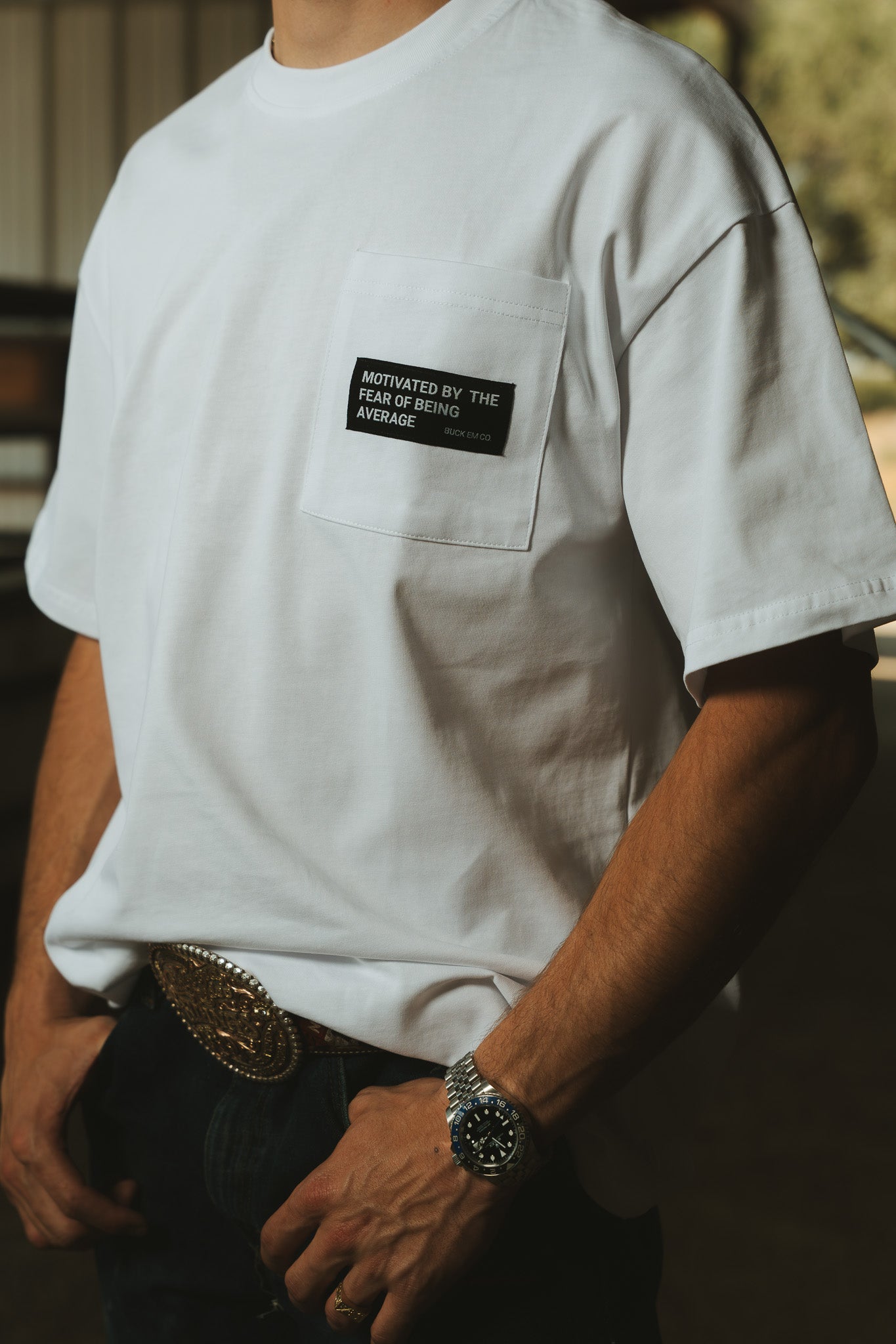 White Pocket Tee