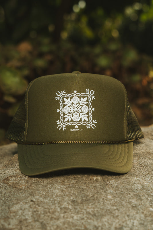 Hai's HYN Quilt (Foam Trucker - Olive)
