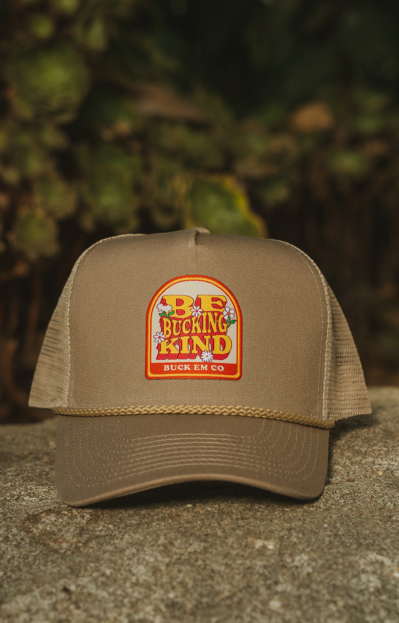 Be Bucking Kind (Khaki Trucker Cap)