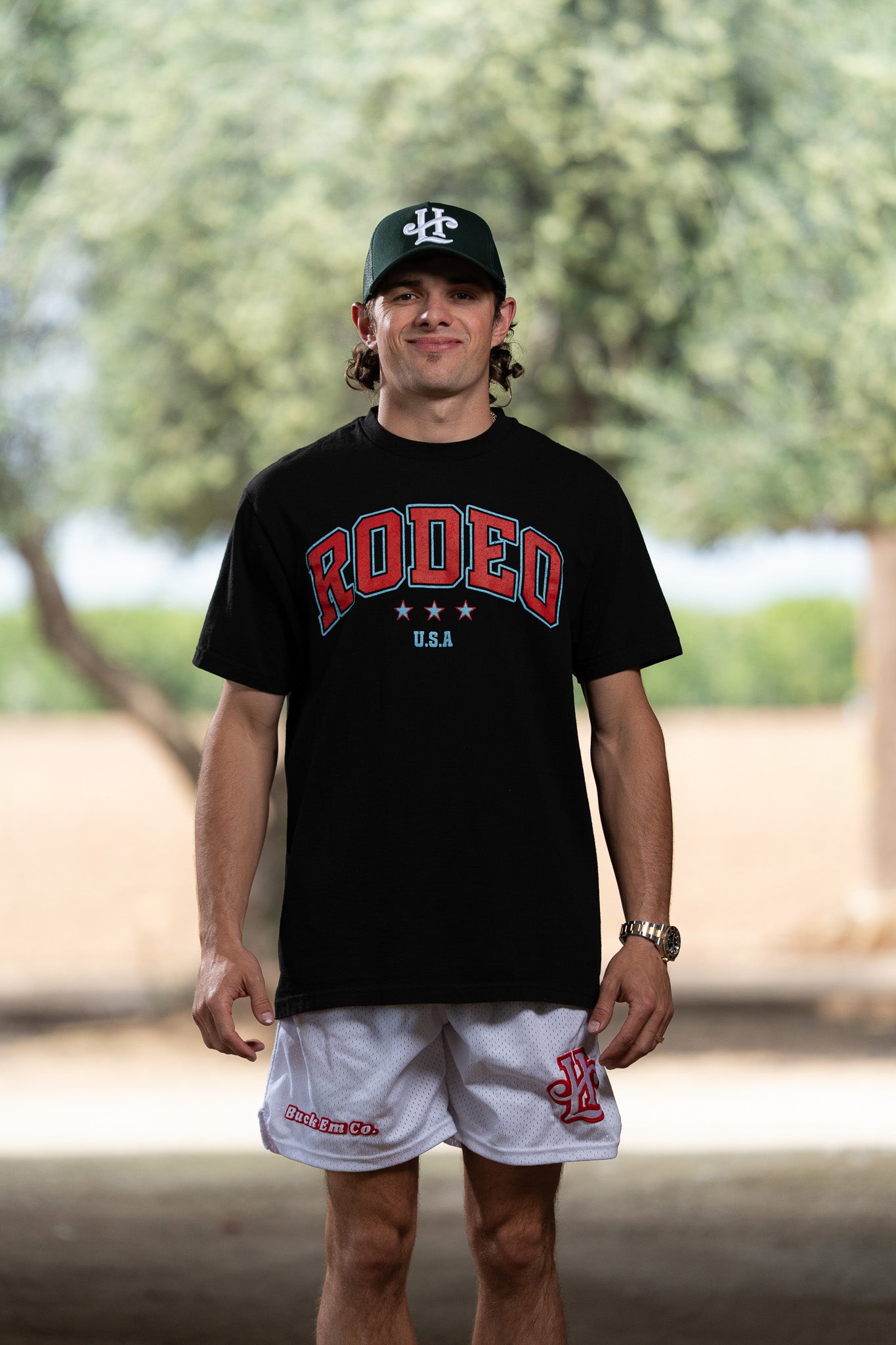 Buck Em Mesh Shorts (White)
