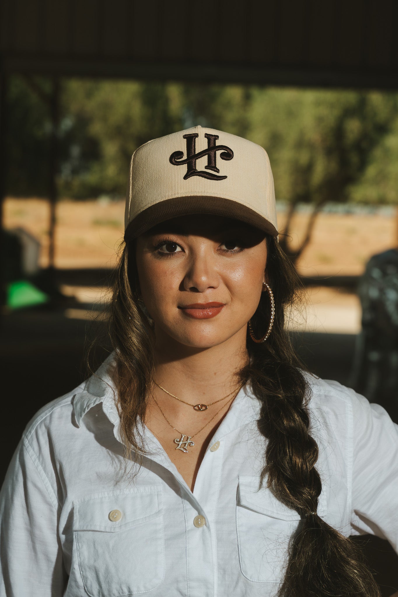 LH (Brown/Tan Corduroy Cap)