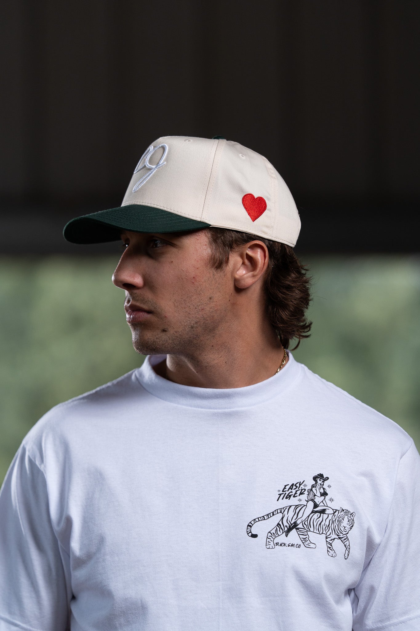 CJ Cap (Green/Natural Trucker)