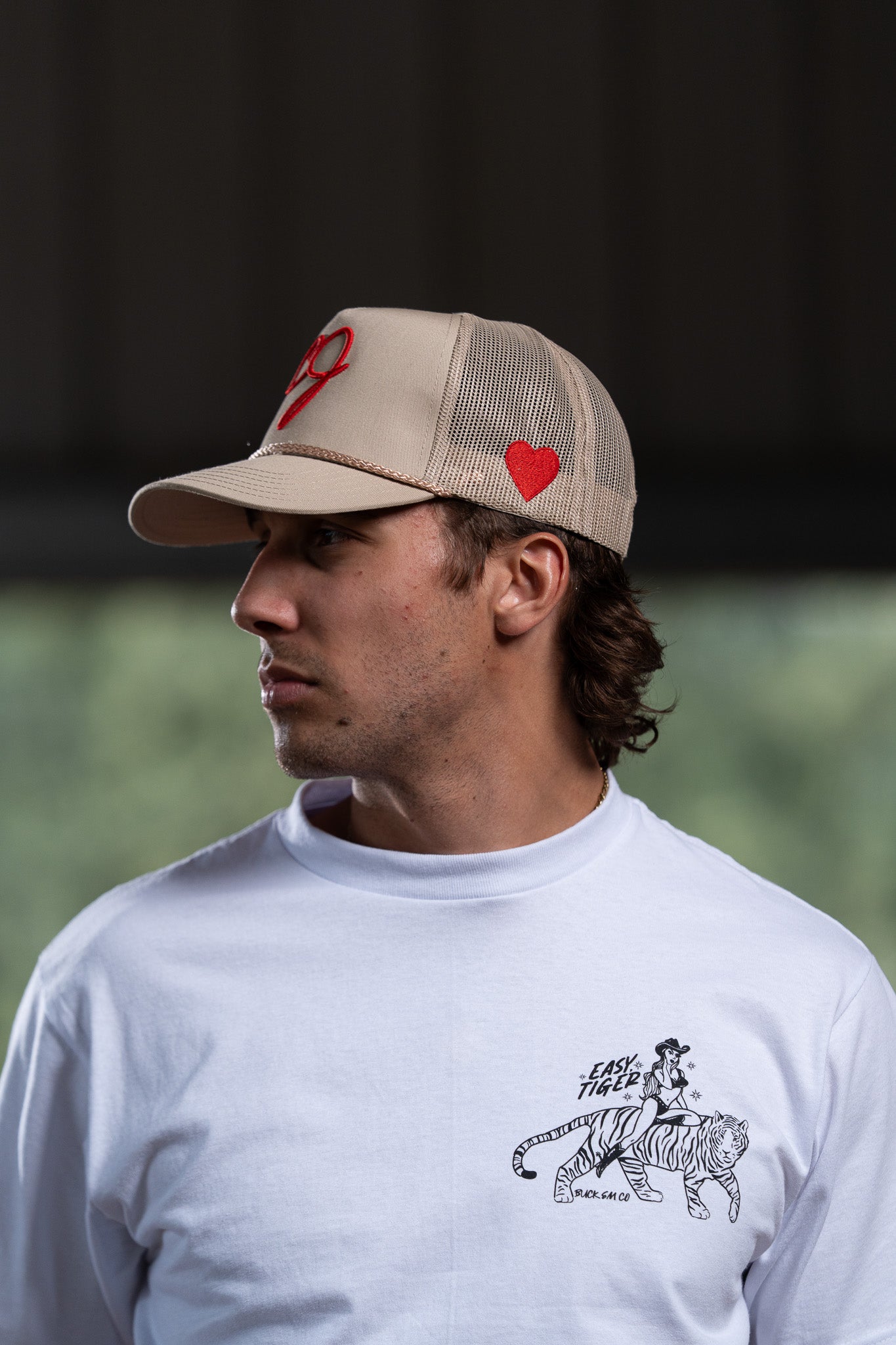CJ Cap (Khaki with Red CJ)