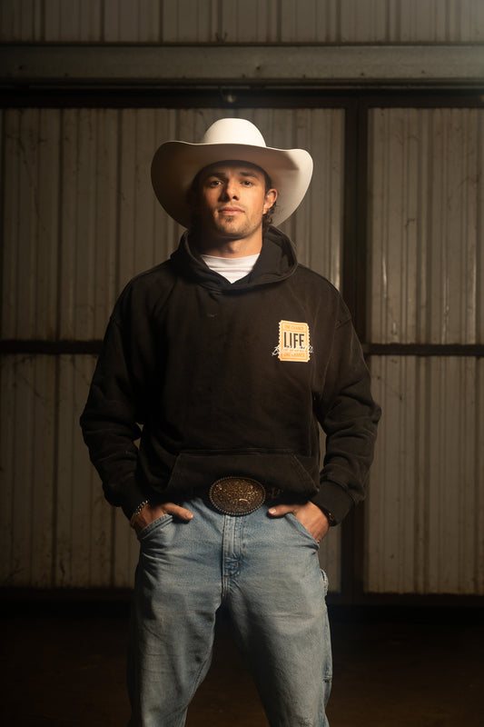 One Chance (Faded Black Hoodie)