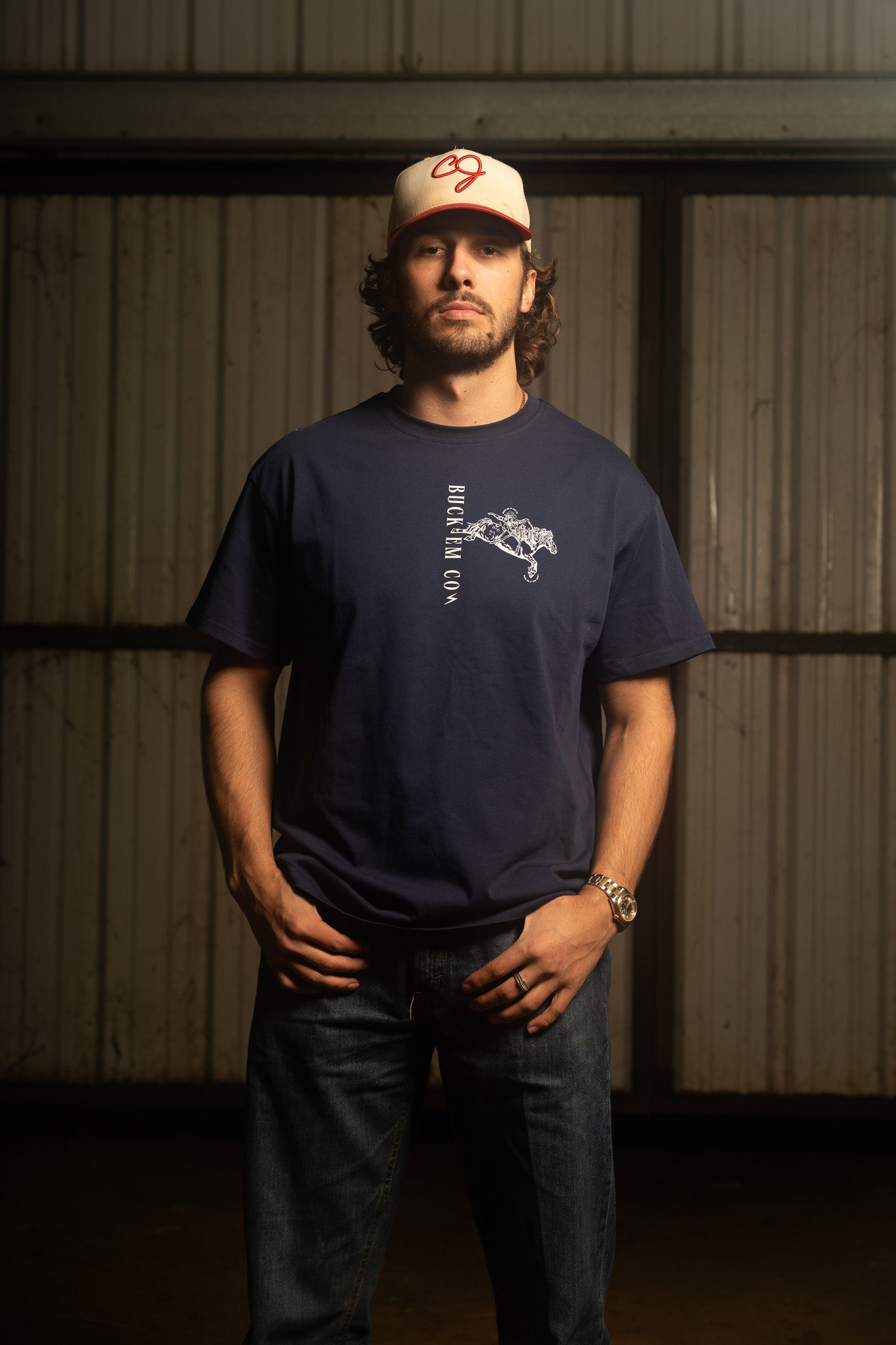 Buck Em Bronc Tee (Recommend Sizing Up)