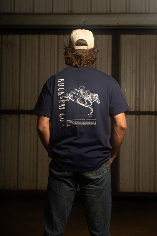 Buck Em Bronc Tee (Recommend Sizing Up)
