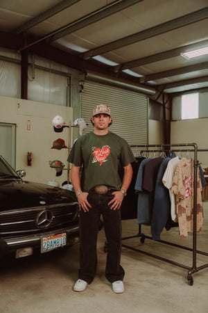 Luck of the Draw - Forest Green Tee
