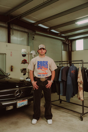 Buck What They Say - Tan Tee