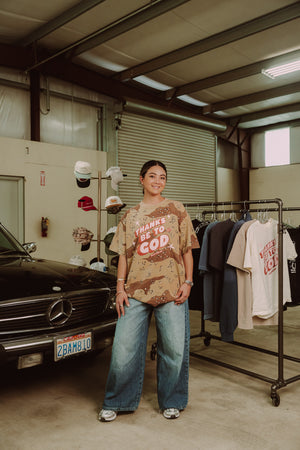 Thanks Be To God - Desert Camo Tee