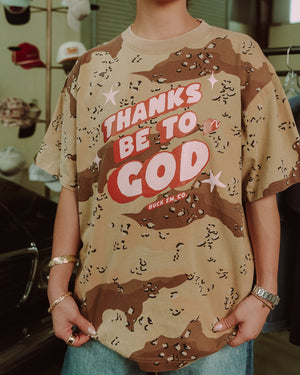 Thanks Be To God - Desert Camo Tee