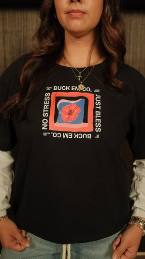 Just Bless Hibiscus Long Sleeve