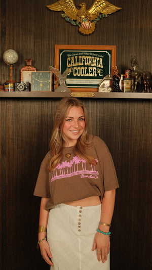 The Pink Palm Tee