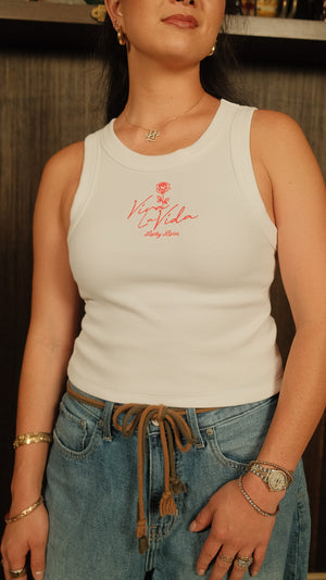 Viva La Vida (Crop Ribbed Tank)