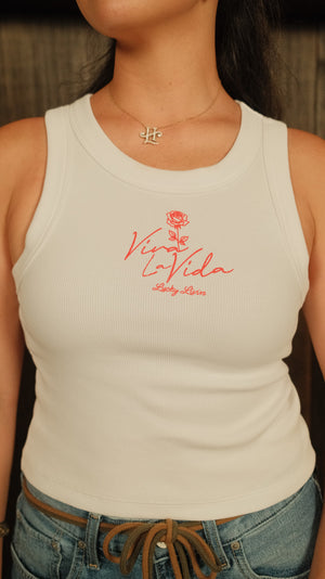 Viva La Vida (Crop Ribbed Tank)