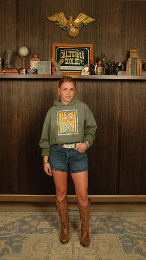 CA Poppy Washed Green Hoodie