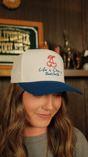 Life is Cherry Navy/White Trucker Cap