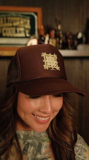 Brown Quilt Cap