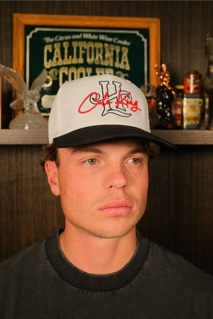 Cali King Cap (White/Black Trucker)