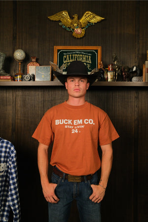 Stay Livin Tee (Burnt Orange)