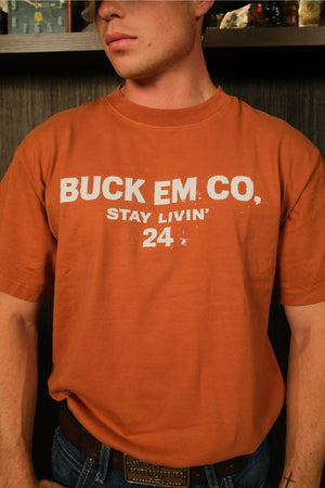 Stay Livin Tee (Burnt Orange)