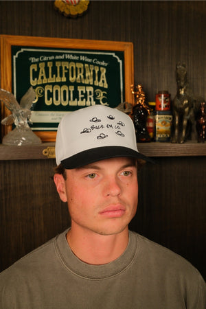 Many Hats Cap (White/Black Trucker)