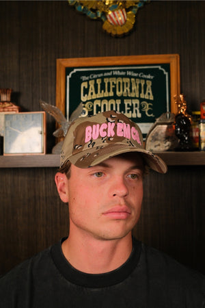 Buck Em Pink Chainstitch (Desert Camo Cap)