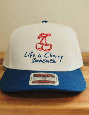 Life is Cherry Navy/White Trucker Cap