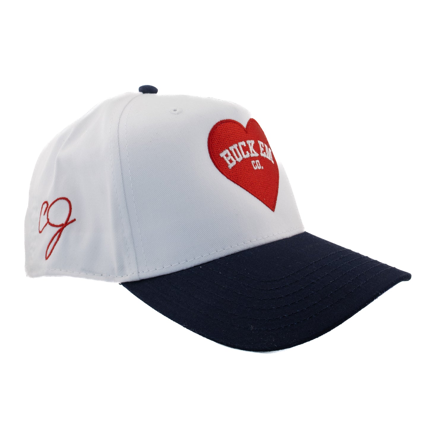 White & Navy Cooper James Cap