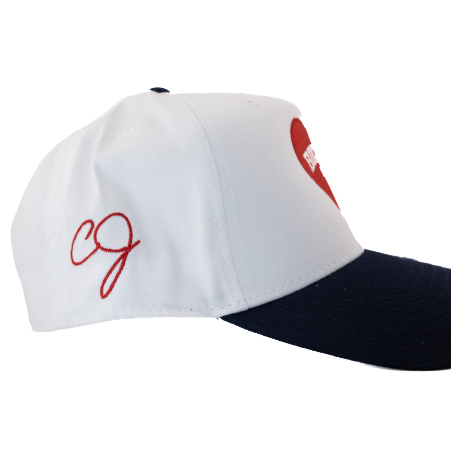 White & Navy Cooper James Cap