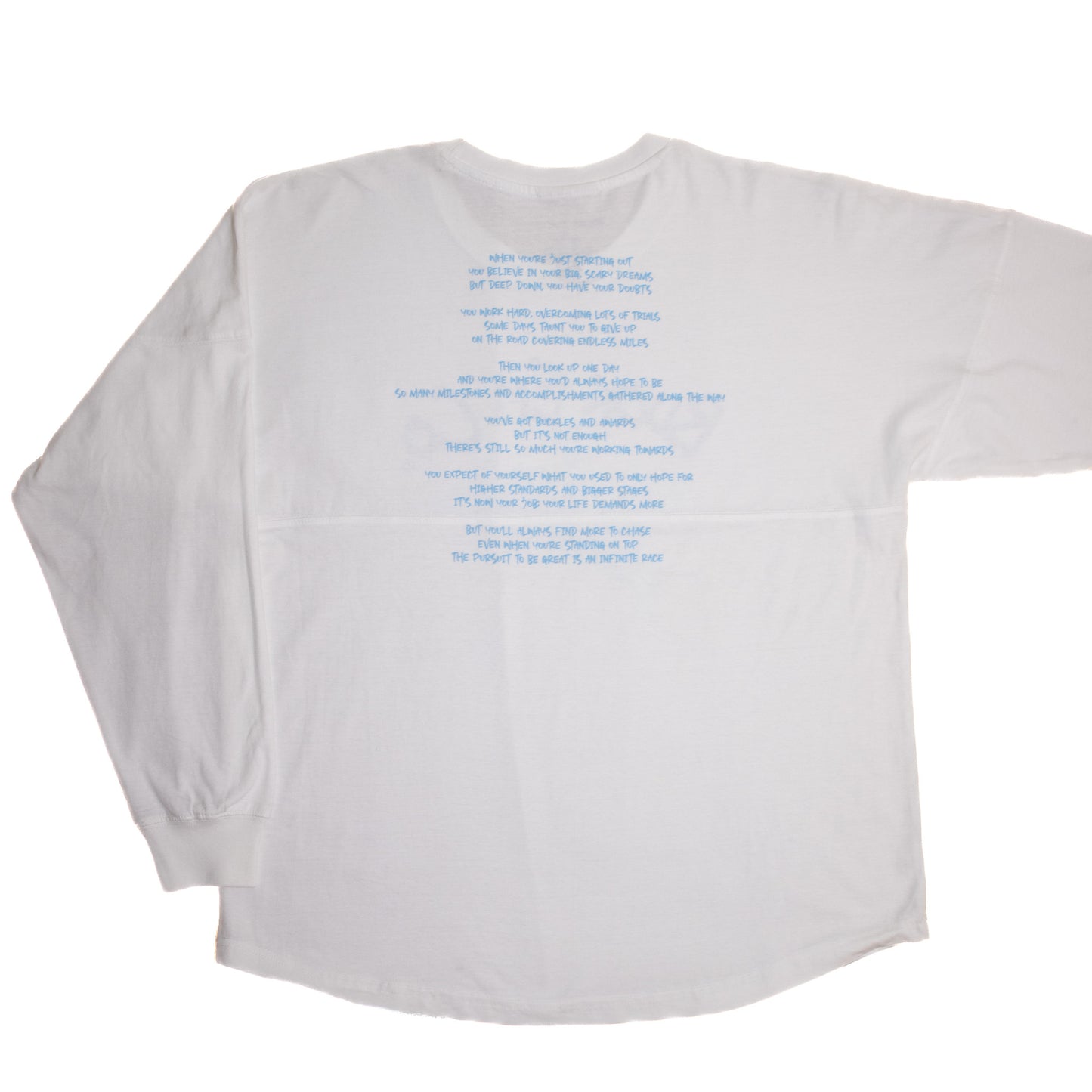 BUCK EM POEM - Oversized Long Sleeve (White)