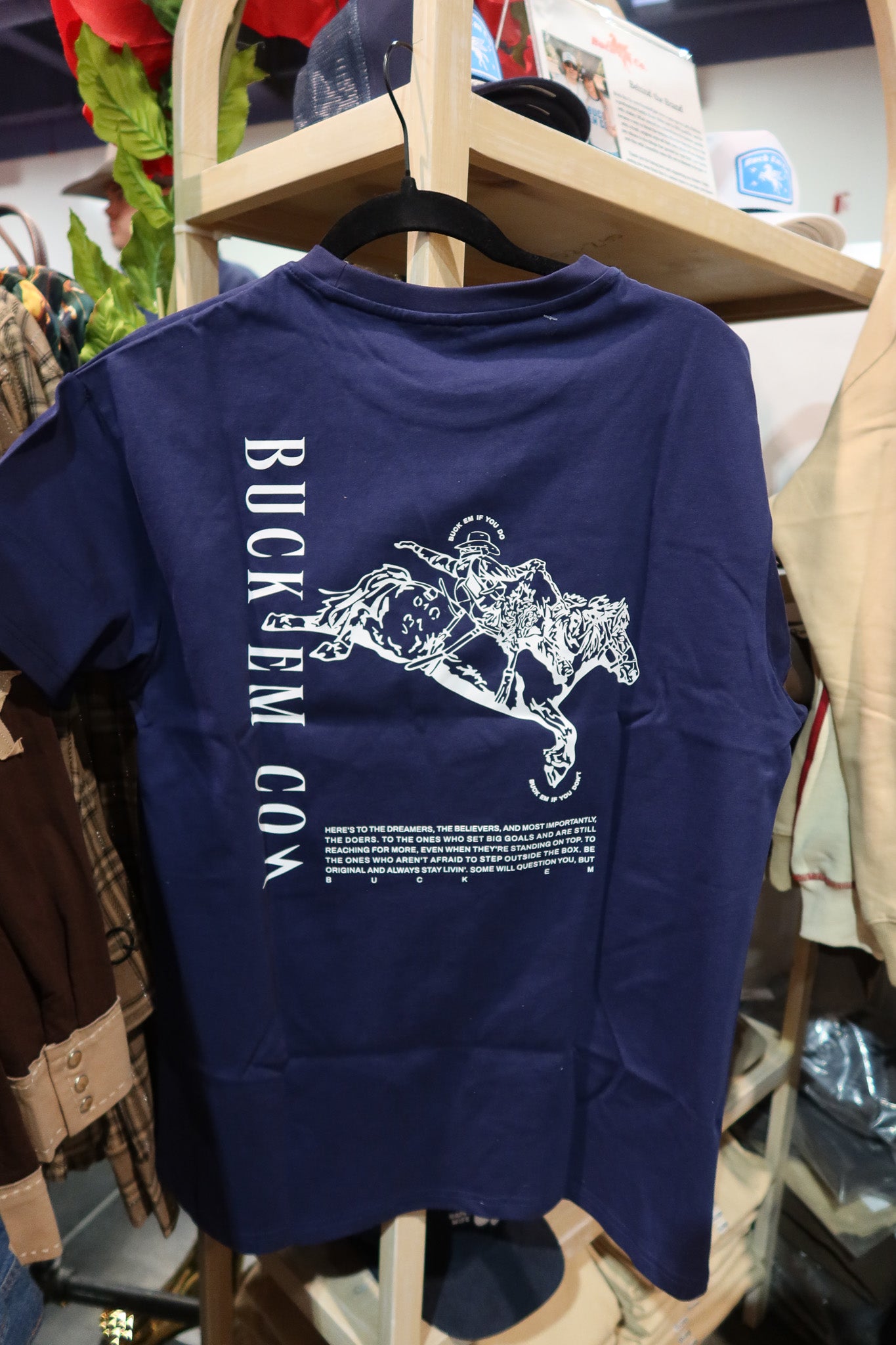 Buck Em Bronc Tee (Recommend Sizing Up)
